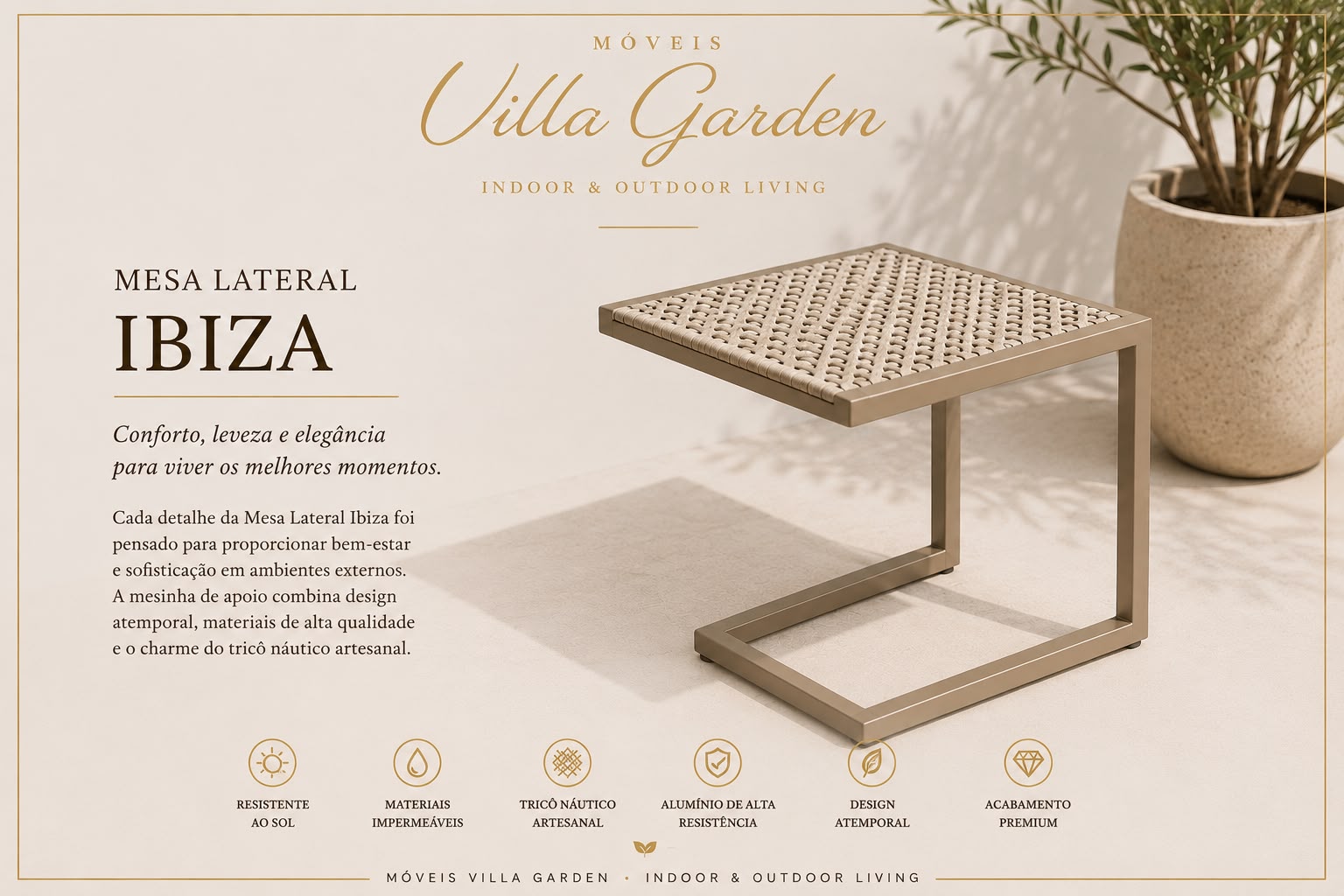 Mesa lateral Ibiza