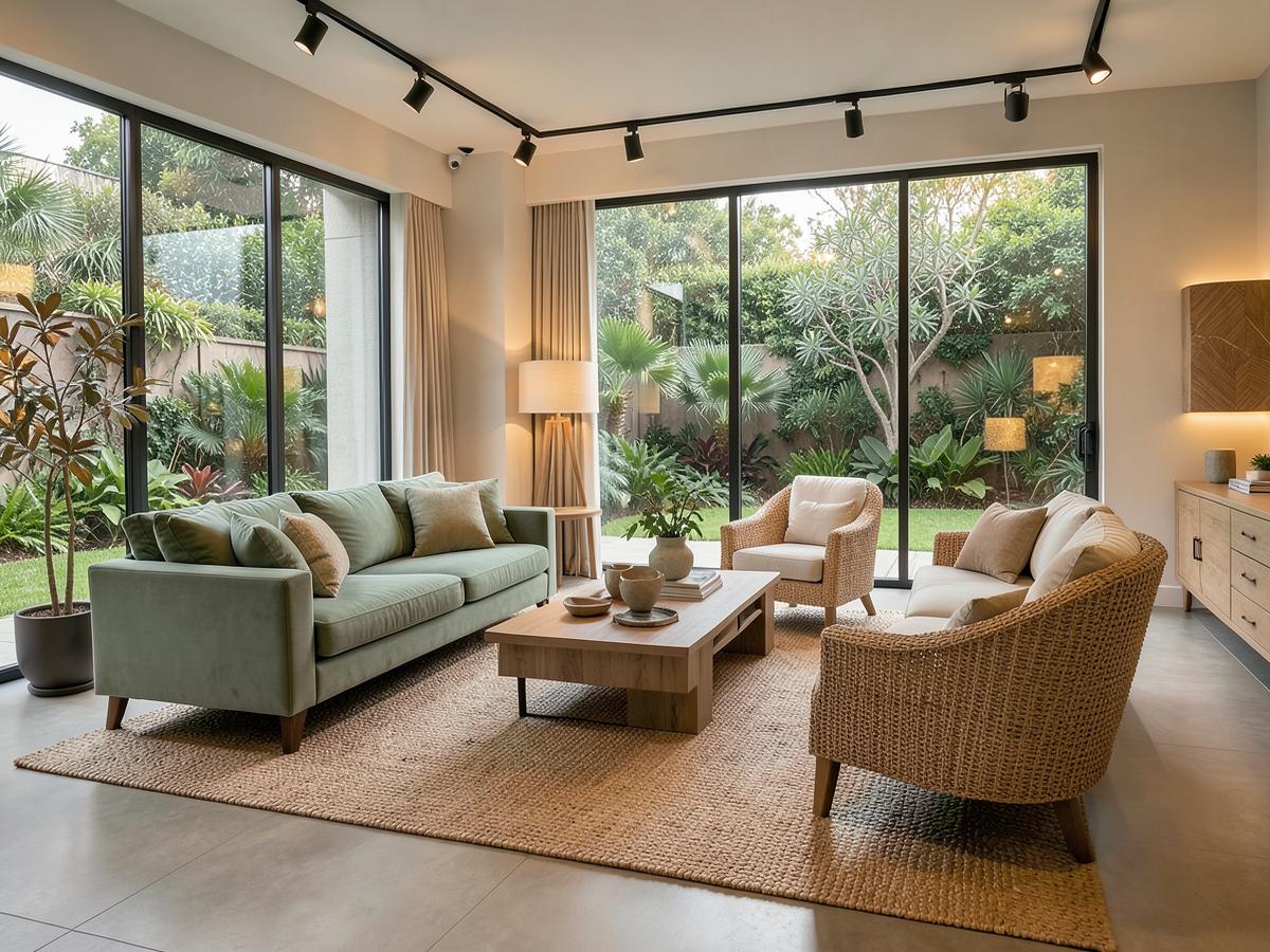 Ambiente da loja Móveis Villa Garden com sofás e poltronas